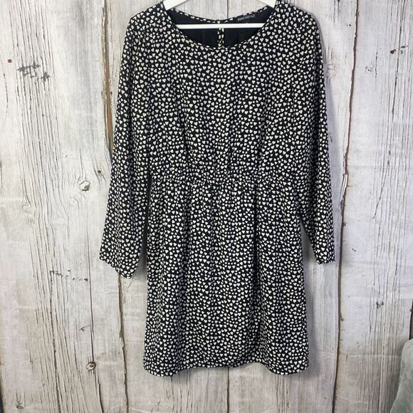 J. Crew Mercantile Heart Print Tulip Hem Dress Size 6   D - Picture 2 of 11
